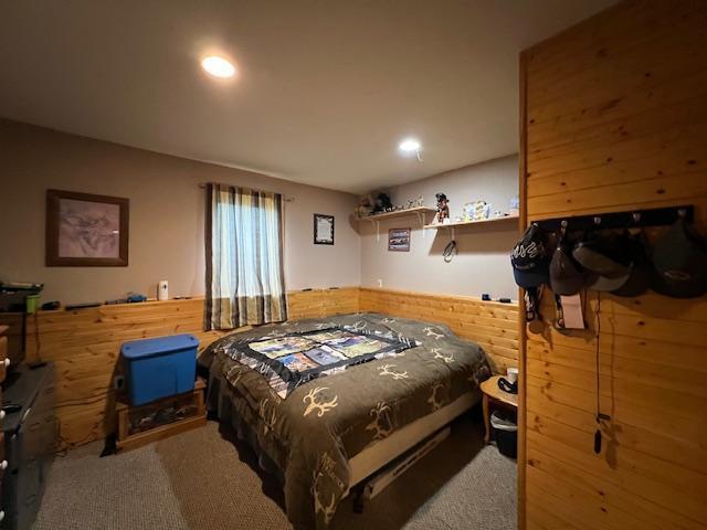 42626 County Highway 125, Perham Twp, MN 56573 - bedroom featuring carpet flooring and recessed lighting