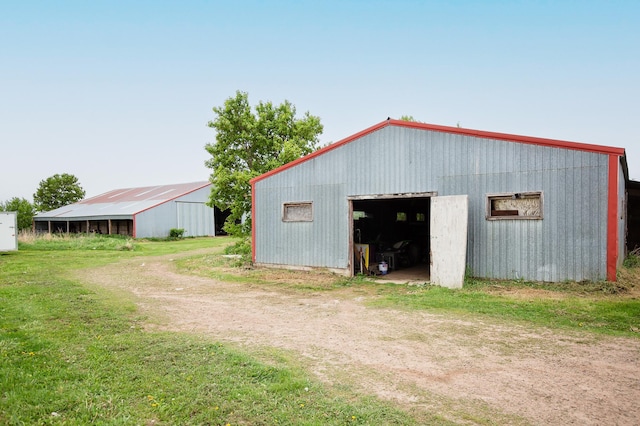 642 4th St, Turtle Lake, WI 54004 - view of pole building