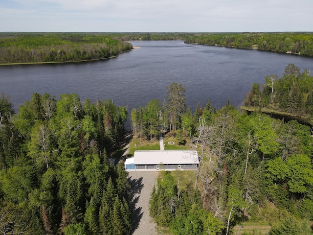 52852 Brush Shanty Lake Rd, Bigfork, MN 56628 - aerial view of property's location with a nearby body of water and a heavily wooded area