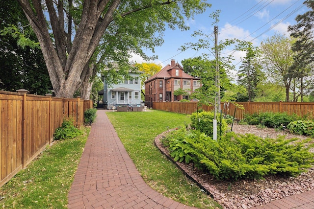 776 Summit Ave, Saint Paul, MN 55105 - fenced backyard with an outdoor living space