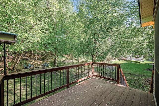 6415 Queensland Ln N, Maple Grove, MN 55311 - wooden deck with a yard