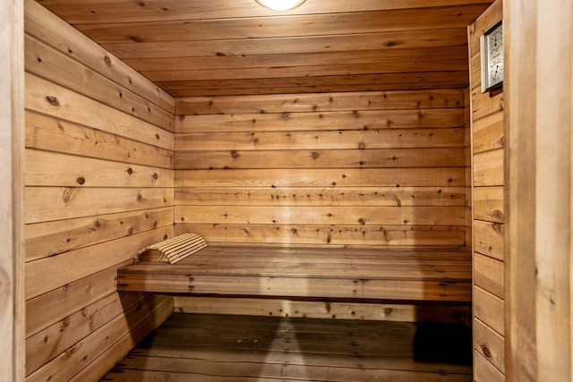 2216 146th Ave NE, Ham Lake, MN 55304 - sauna / steam room with wooden ceiling and wood walls
