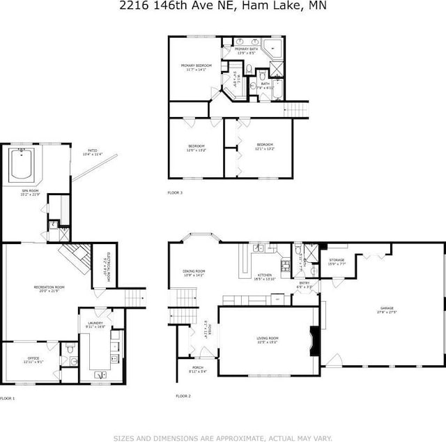 2216 146th Ave NE, Ham Lake, MN 55304 - view of room layout