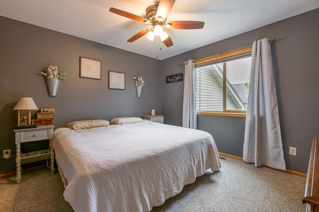 360 12th St NE, Milaca, MN 56353 - bedroom with carpet flooring, baseboards, and ceiling fan