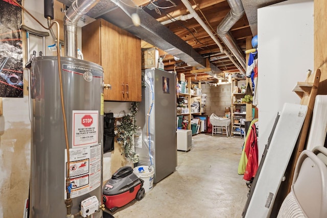 15905 43rd Ave N, Plymouth, MN 55446 - unfinished basement featuring water heater