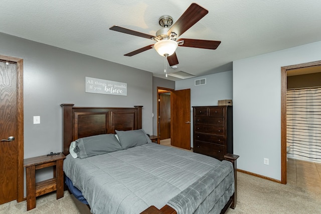 1436 Tunbridge Pl NE, Byron, MN 55920 - bedroom with light colored carpet, baseboards, and ceiling fan