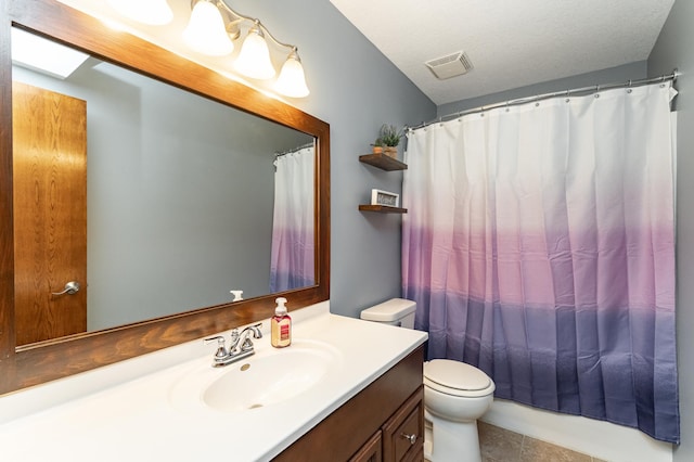 1436 Tunbridge Pl NE, Byron, MN 55920 - bathroom featuring toilet, vanity, and a shower with shower curtain