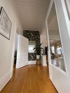 2204 Girard Ave S, Minneapolis, MN 55405 - hall with wood finished floors and wood ceiling