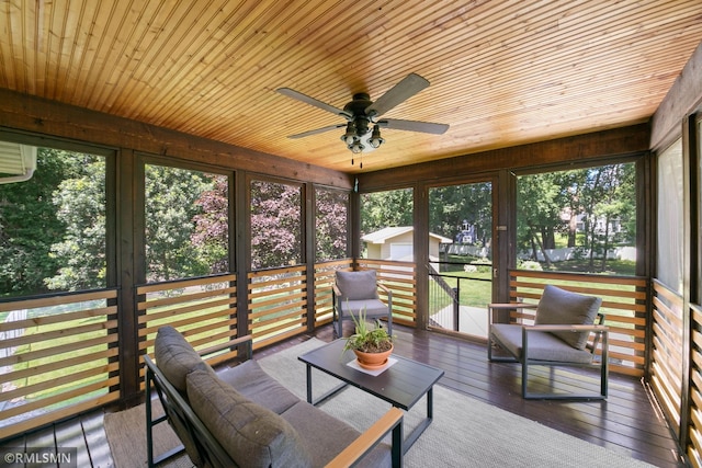 2119 13th Ave E, North Saint Paul, MN 55109 - sunroom / solarium with a ceiling fan and plenty of natural light