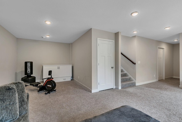 1715 Par Ln, Buffalo, MN 55313 - workout area featuring carpet floors, baseboards, and recessed lighting