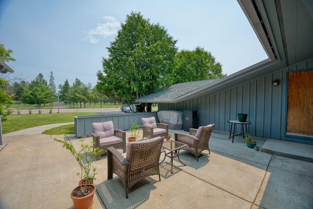 417 Main St S, Aurora, MN 55705 - view of patio / terrace featuring an outdoor hangout area