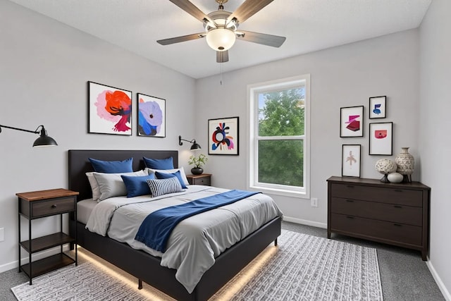 1418 Bluff St, Dundas, MN 55019 - carpeted bedroom featuring baseboards and ceiling fan