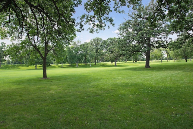 1418 Payne Ave, Saint Paul, MN 55130 - view of property's community with a yard and view of wooded area