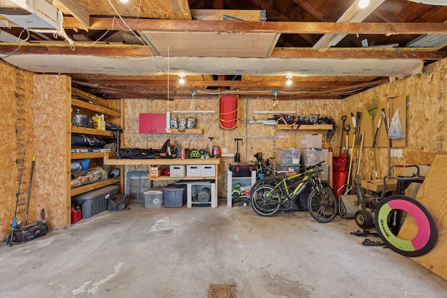 332 2nd St, New Richmond, WI 54017 - garage with a workshop area
