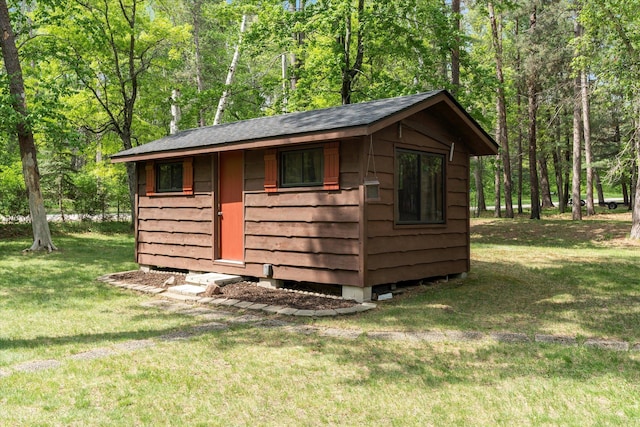 11690 Harbor Ln, Ideal Twp, MN 56442 - view of outbuilding with a view of trees