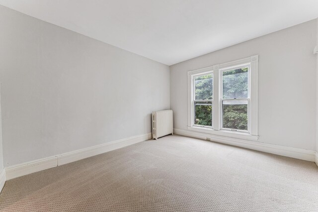 492 Dayton Ave, Saint Paul, MN 55102 - empty room featuring radiator heating unit and light carpet