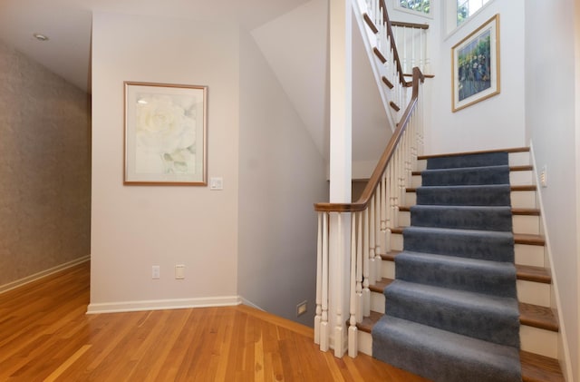 6323 Timber Trl, Edina, MN 55439 - stairway with wood finished floors and baseboards