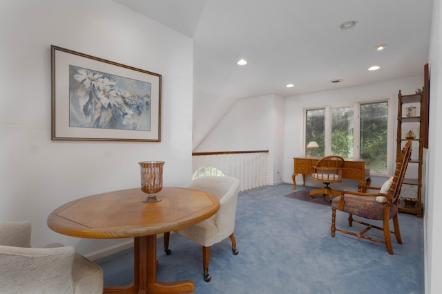 6323 Timber Trl, Edina, MN 55439 - dining space featuring recessed lighting, carpet, and baseboards