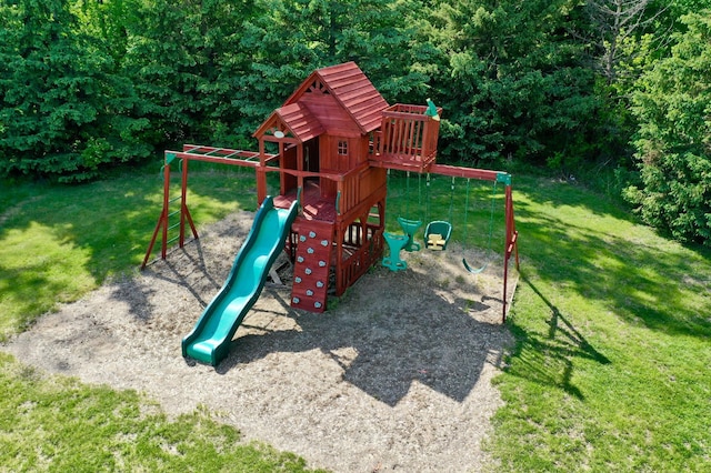 8081 45th Ave SW, Raymond, MN 56282 - view of jungle gym with a lawn