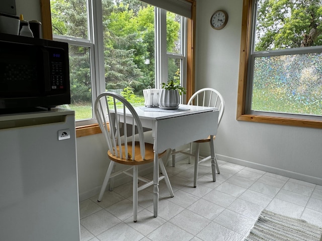115 Mn Highway 78 N, Ottertail, MN 56571 - dining space featuring plenty of natural light, baseboards, and tile patterned flooring