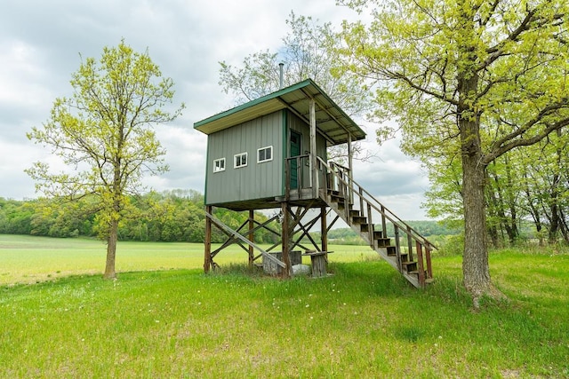 N12011 County Road Ss, Otter Creek Twp, WI 54772 - view of outdoor structure featuring stairs