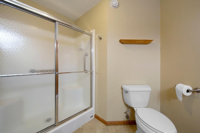 2475 Mossy Creek Dr NE, Owatonna, MN 55060 - full bathroom with a shower with shower door and tile patterned floors