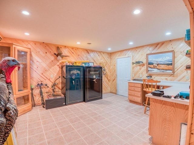 10719 Lumberjack Rd NW, Alaska Twp, MN 56667 - office space featuring recessed lighting and wooden walls