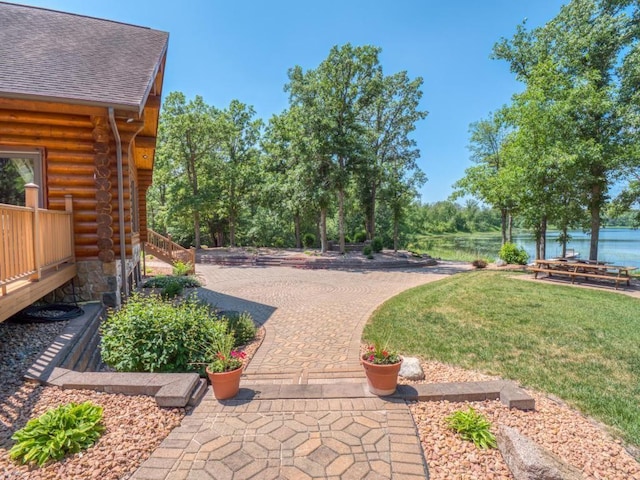 10719 Lumberjack Rd NW, Alaska Twp, MN 56667 - view of grassy yard featuring a water view