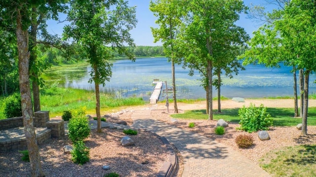 10719 Lumberjack Rd NW, Alaska Twp, MN 56667 - water view featuring a dock