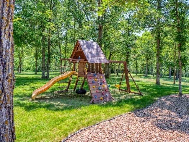 10719 Lumberjack Rd NW, Alaska Twp, MN 56667 - view of jungle gym featuring a yard