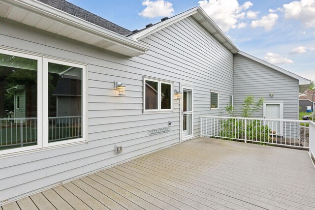 9536 Windflower Pl, Champlin, MN 55316 - view of wooden deck