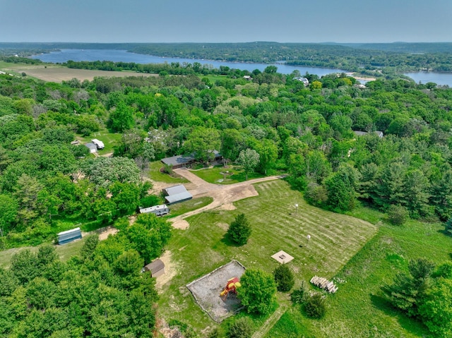 1970 Saint Croix Trl N, West Lakeland Twp, MN 55082 - view of property location featuring a nearby body of water and a heavily wooded area