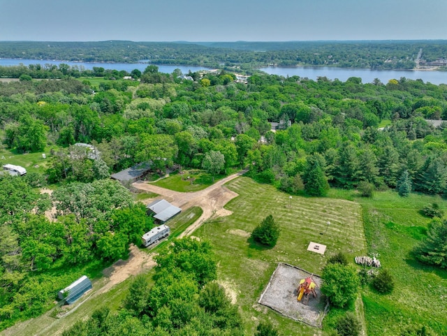 1970 Saint Croix Trl N, West Lakeland Twp, MN 55082 - view of property location featuring a large body of water and a heavily wooded area