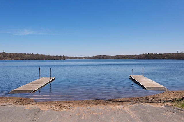 605 Stubbs Bay Rd, Orono, MN 55356 - dock with a boat ramp and a water view