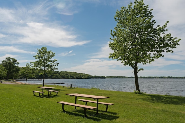 605 Stubbs Bay Rd, Orono, MN 55356 - view of property's community featuring a lawn and a water view