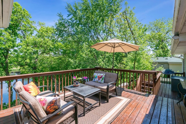 4716 Overlook Dr, Bloomington, MN 55437 - deck with outdoor lounge area