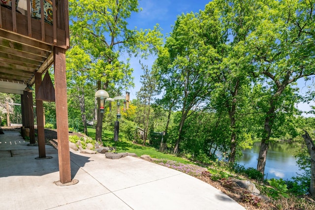 4716 Overlook Dr, Bloomington, MN 55437 - view of patio / terrace with a water view