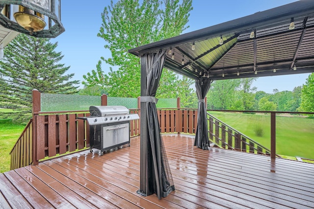 3544 166th Ln NW, Andover, MN 55304 - deck featuring grilling area and a gazebo