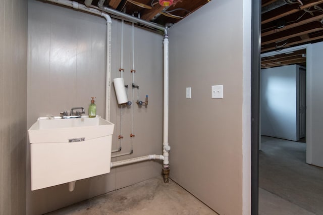 619 Aspen Ave S, Amery, WI 54001 - unfinished below grade area featuring a sink
