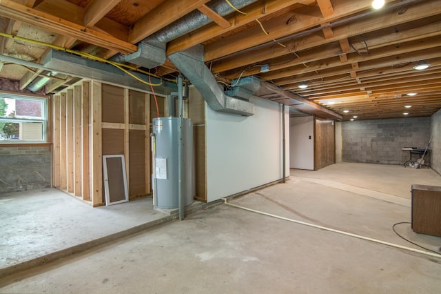619 Aspen Ave S, Amery, WI 54001 - basement with water heater