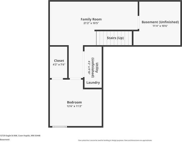 12729 Eagle St NW, Coon Rapids, MN 55448 - property floor plan