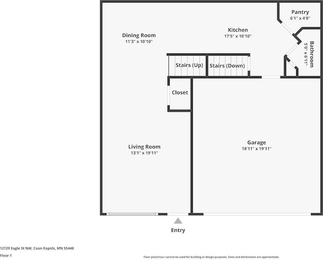 12729 Eagle St NW, Coon Rapids, MN 55448 - room layout
