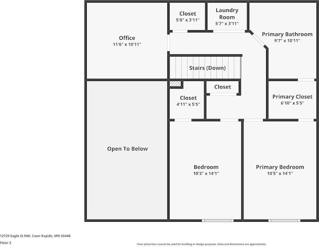 12729 Eagle St NW, Coon Rapids, MN 55448 - room layout
