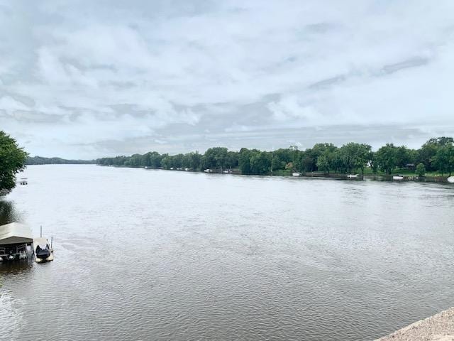 701 Parkview Ln N, Champlin, MN 55316 - water view with a dock