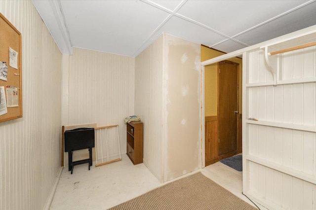 9298 Park Ave, Solon Springs, WI 54873 - hall with concrete floors