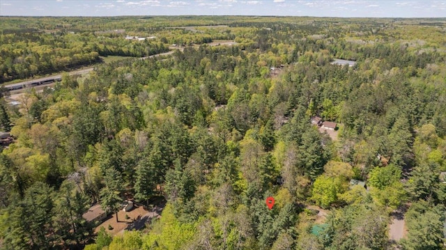 9298 Park Ave, Solon Springs, WI 54873 - aerial overview of property's location with a forest