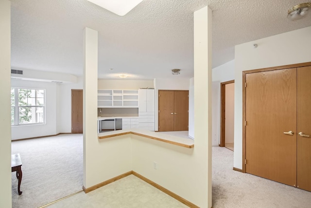4824 53rd St Unit 410, Minneapolis, MN 55417 - hall with light colored carpet, baseboards, and a textured ceiling