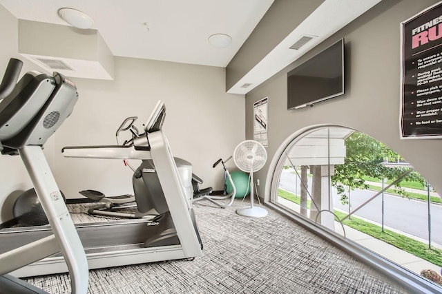 4824 53rd St Unit 410, Minneapolis, MN 55417 - exercise room with carpet flooring