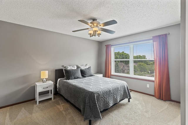 4231 Maple Hurst Dr N, Rockford, MN 55373 - bedroom with carpet, a textured ceiling, and ceiling fan