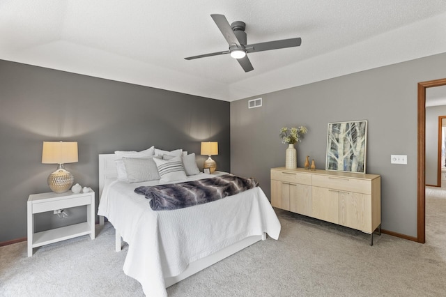 4231 Maple Hurst Dr N, Rockford, MN 55373 - bedroom with light colored carpet and a ceiling fan